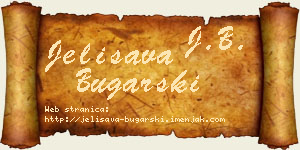Jelisava Bugarski vizit kartica